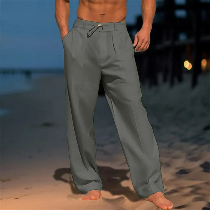 Nathan™ - Linen Solid Colour Pants