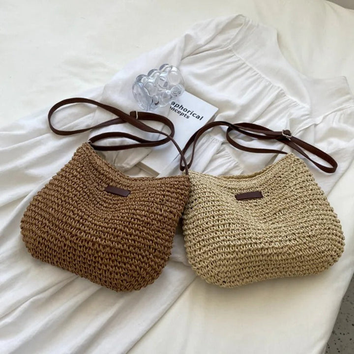 Straw crossbody bag