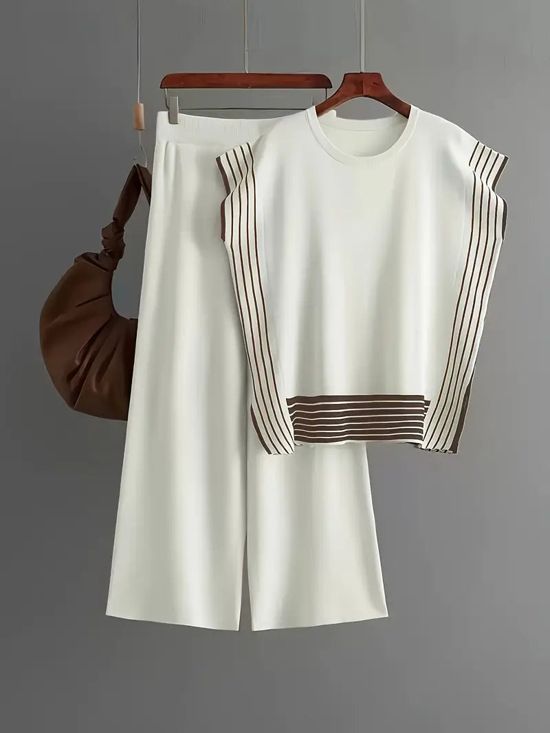 Sophie - Women’s Striped Splicing Two-Piece Set