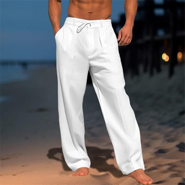 Nathan™ - Linen Solid Colour Pants