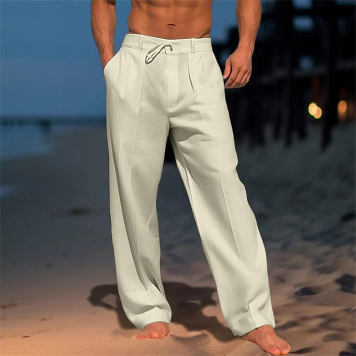 Nathan™ - Linen Solid Colour Pants