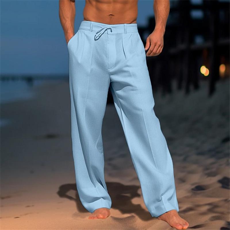Nathan™ - Linen Solid Colour Pants