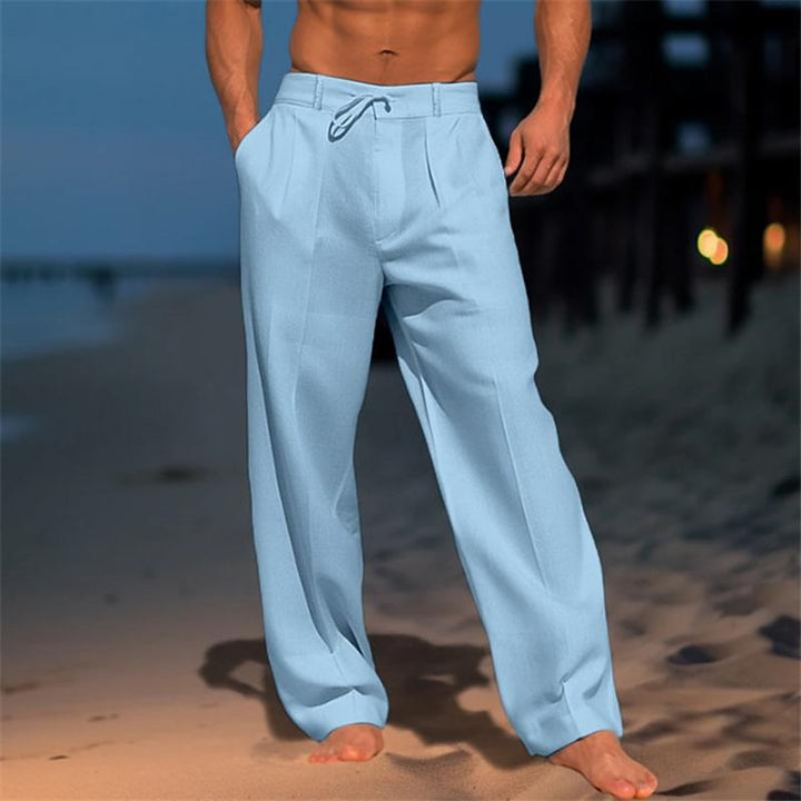 Nathan™ - Linen Solid Colour Pants