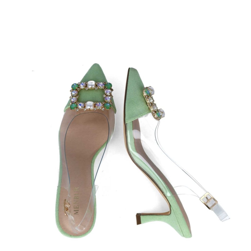 Women’s Pointed Toe Stone Embellished Shoes